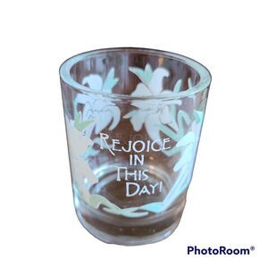 Rejoice In This Day Candle Votive Holder For Easter Christening Confirmation